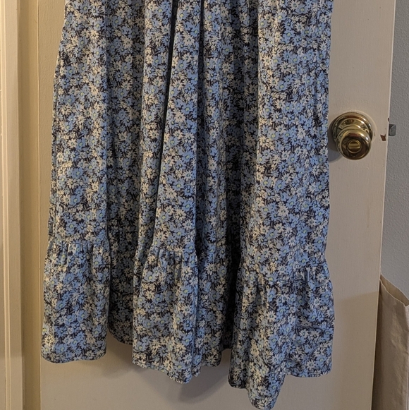 Vineyard Vines Blue Floral Midi Dress - Picture 6 of 9